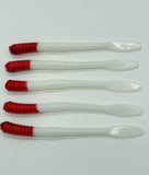 (5pk) Bloody Nose GLOW 4” worm